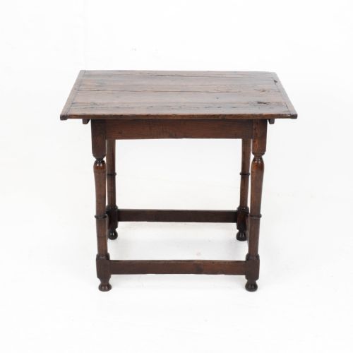 C17TH CAROLEAN OAK PLANK TOP COUNTRY SIDE TABLE JACOBEAN WILLIAM MARY - ADDITIONAL PHOTO 4