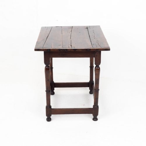 C17TH CAROLEAN OAK PLANK TOP COUNTRY SIDE TABLE JACOBEAN WILLIAM MARY - ADDITIONAL PHOTO 8