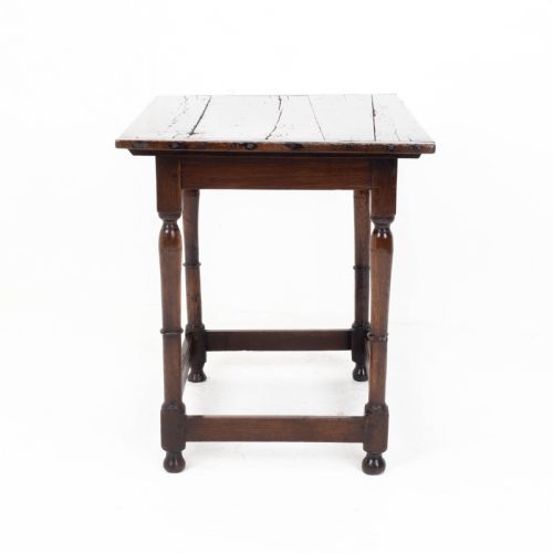C17TH CAROLEAN OAK PLANK TOP COUNTRY SIDE TABLE JACOBEAN WILLIAM MARY - ADDITIONAL PHOTO 11