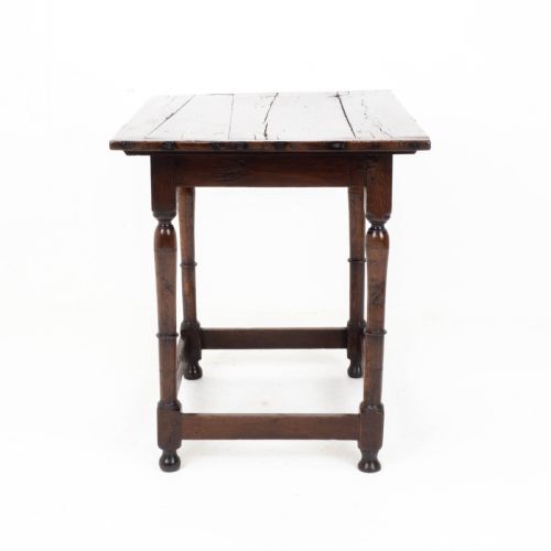 C17TH CAROLEAN OAK PLANK TOP COUNTRY SIDE TABLE JACOBEAN WILLIAM MARY - ADDITIONAL PHOTO 13