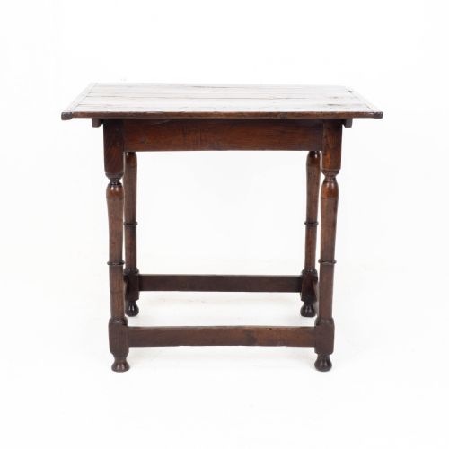 C17TH CAROLEAN OAK PLANK TOP COUNTRY SIDE TABLE JACOBEAN WILLIAM MARY - ADDITIONAL PHOTO 15