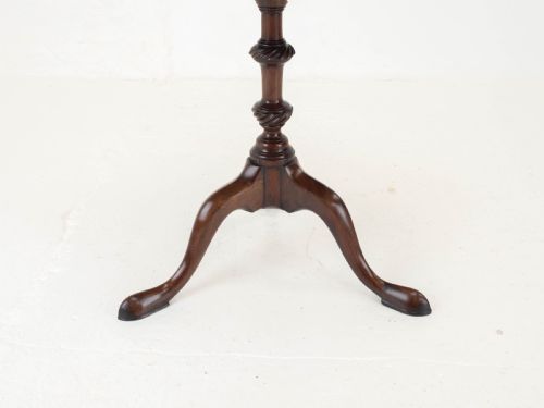 GEORGIAN STYLE C19TH MAHOGANY DISH TOP TRIPOD WINE OR SIDE TABLE - ADDITIONAL PHOTO 11