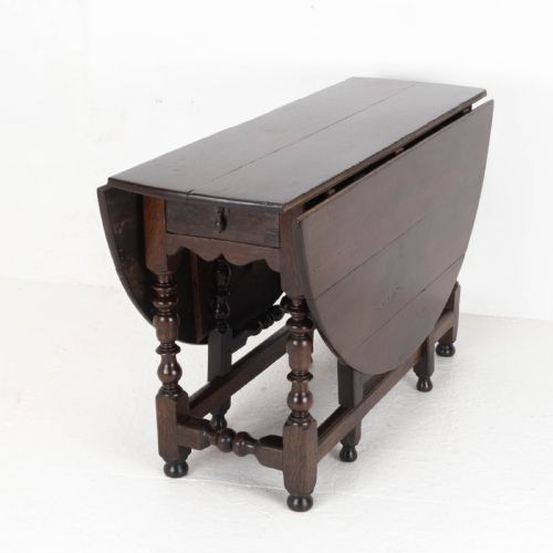 EARLY C18TH OAK OVAL GATELEG COUNTRY DINING TABLE C17TH JACOBEAN CAROLEAN - ADDITIONAL PHOTO 1
