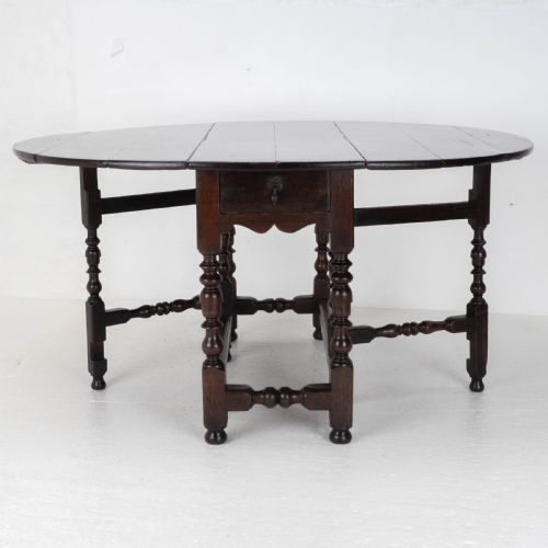 EARLY C18TH OAK OVAL GATELEG COUNTRY DINING TABLE C17TH JACOBEAN CAROLEAN - ADDITIONAL PHOTO 3