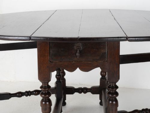 EARLY C18TH OAK OVAL GATELEG COUNTRY DINING TABLE C17TH JACOBEAN CAROLEAN - ADDITIONAL PHOTO 7