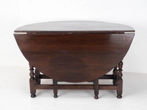 EARLY C18TH OAK OVAL GATELEG COUNTRY DINING TABLE C17TH JACOBEAN CAROLEAN - ADDITIONAL PHOTO 9