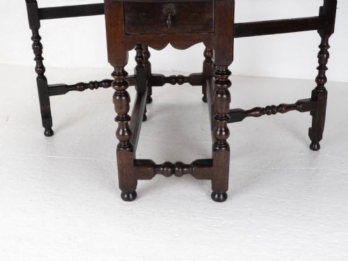 EARLY C18TH OAK OVAL GATELEG COUNTRY DINING TABLE C17TH JACOBEAN CAROLEAN - ADDITIONAL PHOTO 11
