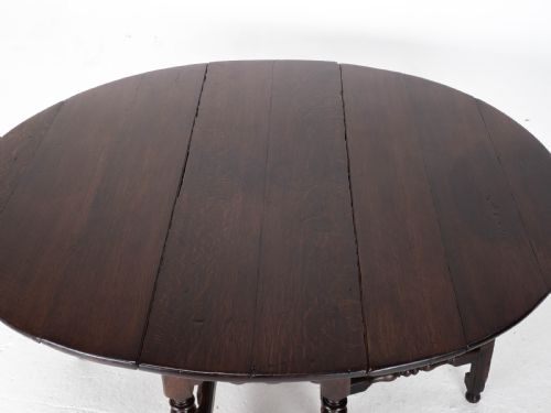 EARLY C18TH OAK OVAL GATELEG COUNTRY DINING TABLE C17TH JACOBEAN CAROLEAN - ADDITIONAL PHOTO 13