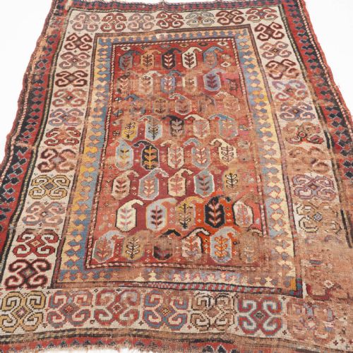c19th afshar persian rug 5'10x4'5 177x135cm carpet oriental - CATEGORY: ANTIQUE RUGS - DATED 19TH CENTURY