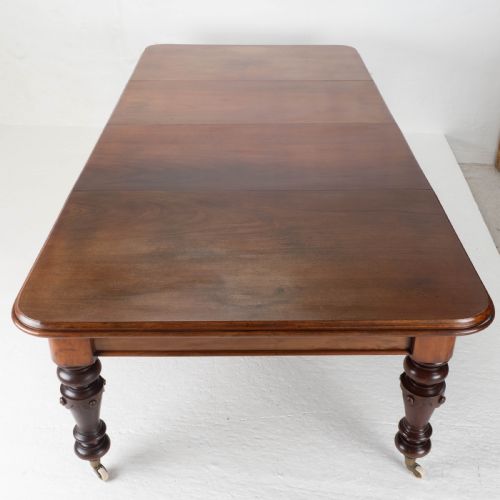 9'3 LARGE VICTORIAN MAHOGANY EXTENDING DINING TABLE 10 SEAT C1870 - ADDITIONAL PHOTO 10