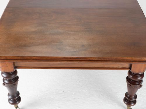 9'3 LARGE VICTORIAN MAHOGANY EXTENDING DINING TABLE 10 SEAT C1870 - ADDITIONAL PHOTO 13