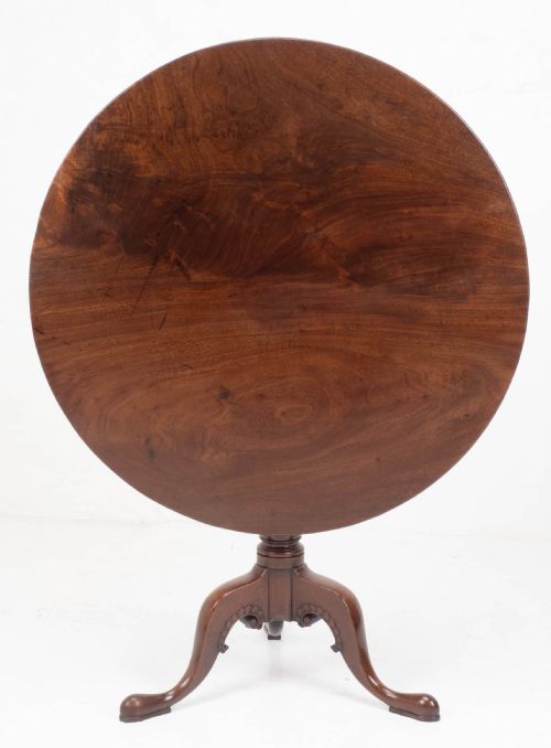 irish george ii mahogany tripod tilt top supper table c1760 georgian - CATEGORY: ANTIQUE TABLES - DATED GEORGIAN