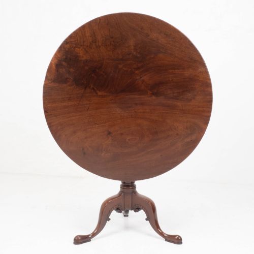 IRISH GEORGE II MAHOGANY TRIPOD TILT TOP SUPPER TABLE C1760 GEORGIAN - ADDITIONAL PHOTO 1