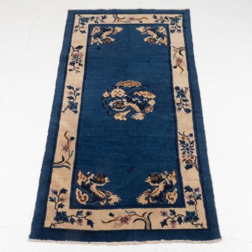 ANTIQUE CHINESE PEKING DRAGON RUG 5'9 X 3'1 176 X 94CM CARPET - ADDITIONAL PHOTO 3