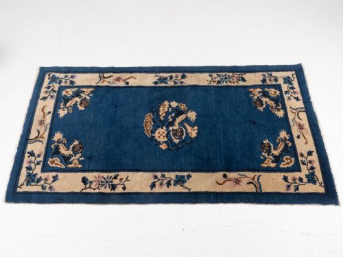 ANTIQUE CHINESE PEKING DRAGON RUG 5'9 X 3'1 176 X 94CM CARPET - ADDITIONAL PHOTO 8