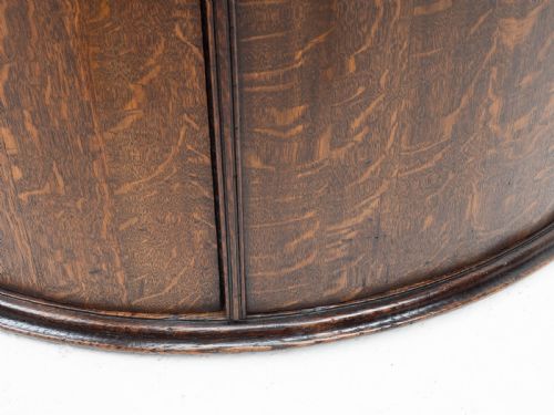 GEORGE III OAK BOW FRONT WALL HANGING CORNER CABINET GEORGIAN - ADDITIONAL PHOTO 16