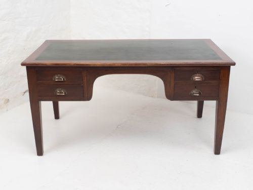 MILITARY CIVIL SERVICE MAHOGANY KNEEHOLE DESK GEORGE V CIRCA 1930 - ADDITIONAL PHOTO 1