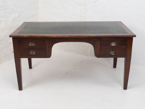 MILITARY CIVIL SERVICE MAHOGANY KNEEHOLE DESK GEORGE V CIRCA 1930 - ADDITIONAL PHOTO 5