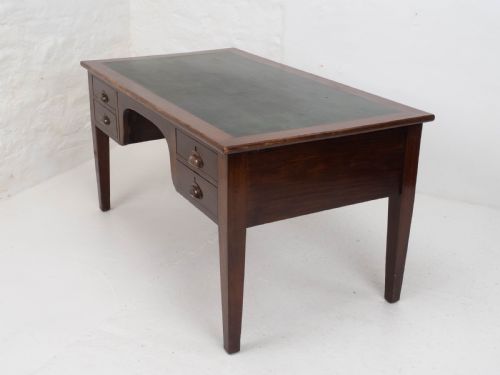 MILITARY CIVIL SERVICE MAHOGANY KNEEHOLE DESK GEORGE V CIRCA 1930 - ADDITIONAL PHOTO 6