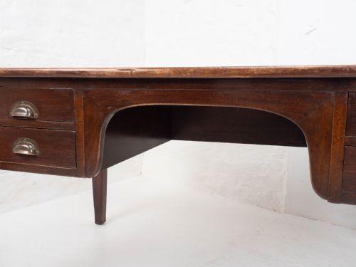 MILITARY CIVIL SERVICE MAHOGANY KNEEHOLE DESK GEORGE V CIRCA 1930 - ADDITIONAL PHOTO 17