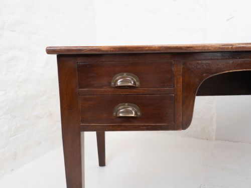 MILITARY CIVIL SERVICE MAHOGANY KNEEHOLE DESK GEORGE V CIRCA 1930 - ADDITIONAL PHOTO 18