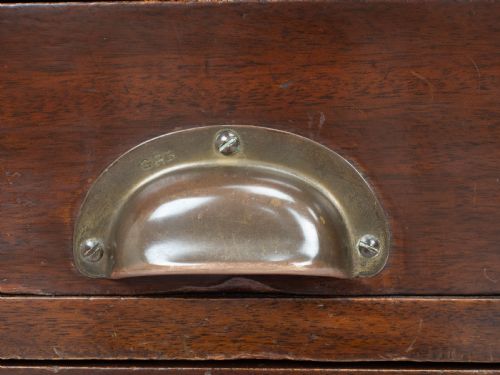 MILITARY CIVIL SERVICE MAHOGANY KNEEHOLE DESK GEORGE V CIRCA 1930 - ADDITIONAL PHOTO 20