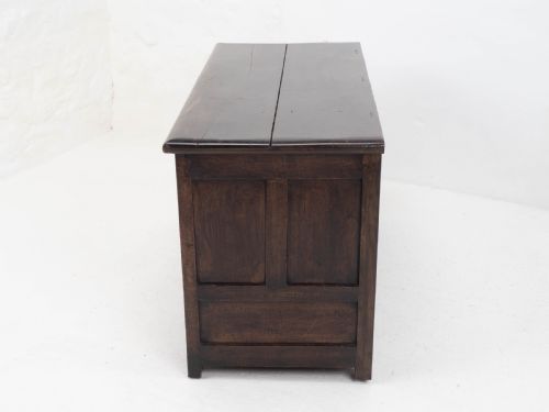 CAROLEAN C17TH LATER CARVED DARK OAK CARVED MULE CHEST COFFER KIST JACOBEAN - ADDITIONAL PHOTO 20