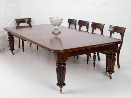 LARGE VICTORIAN MAHOGANY 9'3 EXTENDING DINING TABLE 10 SEAT - ADDITIONAL PHOTO 3