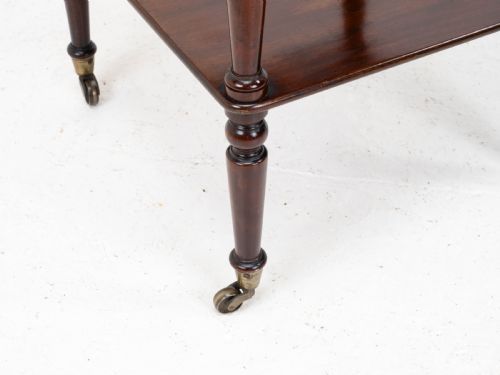 REGENCY GILT METAL MAHOGANY ETAGERE 3 TIER SHELVES C1820 WHATNOT - ADDITIONAL PHOTO 20