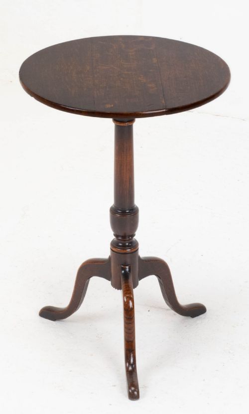 georgian oak country tripod wine table c1780 george iii side occasional - CATEGORY: ANTIQUE TABLES - DATED 18TH CENTURY