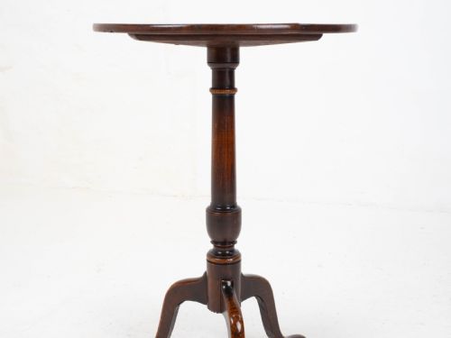 GEORGIAN OAK COUNTRY TRIPOD WINE TABLE C1780 GEORGE III SIDE OCCASIONAL - ADDITIONAL PHOTO 5