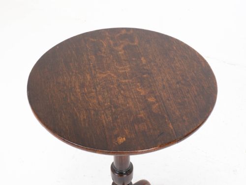GEORGIAN OAK COUNTRY TRIPOD WINE TABLE C1780 GEORGE III SIDE OCCASIONAL - ADDITIONAL PHOTO 10