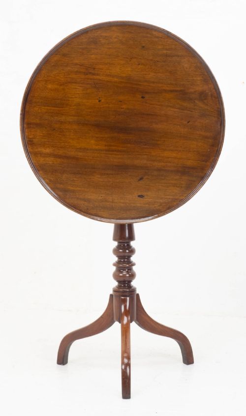 georgian mahogany dish tilt top tripod side occasional table c1800 george iii - CATEGORY: ANTIQUE TABLES - DATED GEORGIAN