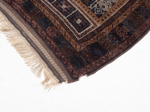 AFGHAN BALUCH PRAYER RUG C1900 5'65X3'5 169X104CM ORIENTAL - ADDITIONAL PHOTO 6