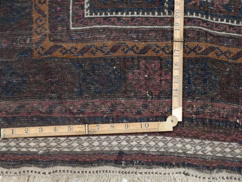 AFGHAN BALUCH PRAYER RUG C1900 5'65X3'5 169X104CM ORIENTAL - ADDITIONAL PHOTO 11