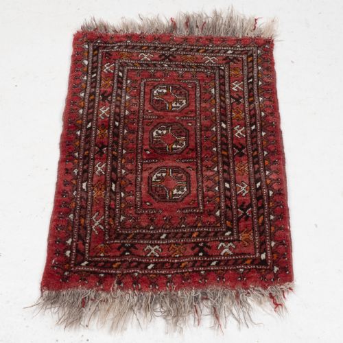 afghan tekke emirate bukhara small rug 2'8 x 1'8 c1940 81x51cm oriental - CATEGORY: ANTIQUE RUGS - DATED 1940