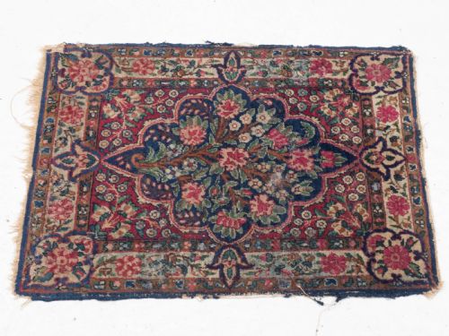 PERSIAN KIRMAN SMALL RUG OR MAT 2'3 X 1'7 69X48CM ORIENTAL - ADDITIONAL PHOTO 4