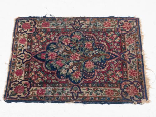 PERSIAN KIRMAN SMALL RUG OR MAT 2'3 X 1'7 69X48CM ORIENTAL - ADDITIONAL PHOTO 5