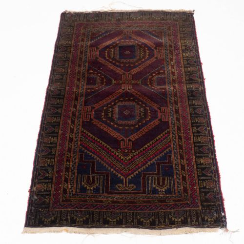 AFGHAN BALUCH PRAYER RUG C1930 4'5 X 2'8 1335X81CM PERSIAN - ADDITIONAL PHOTO 1
