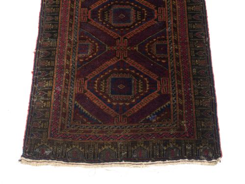 AFGHAN BALUCH PRAYER RUG C1930 4'5 X 2'8 1335X81CM PERSIAN - ADDITIONAL PHOTO 2
