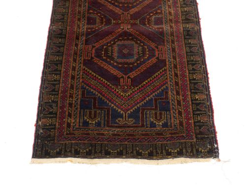 AFGHAN BALUCH PRAYER RUG C1930 4'5 X 2'8 1335X81CM PERSIAN - ADDITIONAL PHOTO 3