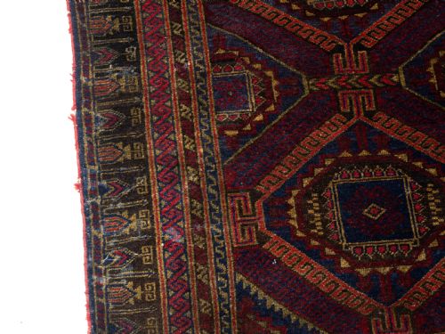 AFGHAN BALUCH PRAYER RUG C1930 4'5 X 2'8 1335X81CM PERSIAN - ADDITIONAL PHOTO 4