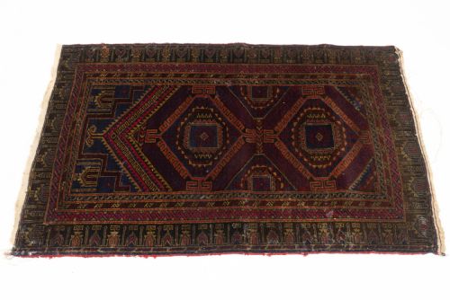 AFGHAN BALUCH PRAYER RUG C1930 4'5 X 2'8 1335X81CM PERSIAN - ADDITIONAL PHOTO 8