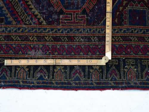 AFGHAN BALUCH PRAYER RUG C1930 4'5 X 2'8 1335X81CM PERSIAN - ADDITIONAL PHOTO 10