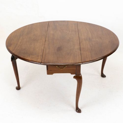 irish george ii mahogany drop leaf oval dining table mid c18th georgian - CATEGORY: ANTIQUE TABLES - DATED 18TH CENTURY