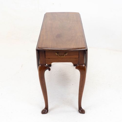 IRISH GEORGE II MAHOGANY DROP LEAF OVAL DINING TABLE MID C18TH GEORGIAN - ADDITIONAL PHOTO 10