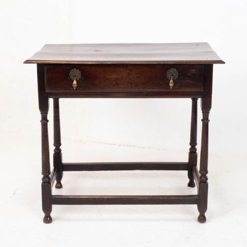 early c18th george i oak country side table with drawer georgian - CATEGORY: ANTIQUE TABLES - DATED 18TH CENTURY
