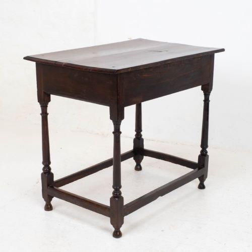 EARLY C18TH GEORGE I OAK COUNTRY SIDE TABLE WITH DRAWER GEORGIAN - ADDITIONAL PHOTO 10