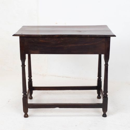 EARLY C18TH GEORGE I OAK COUNTRY SIDE TABLE WITH DRAWER GEORGIAN - ADDITIONAL PHOTO 12