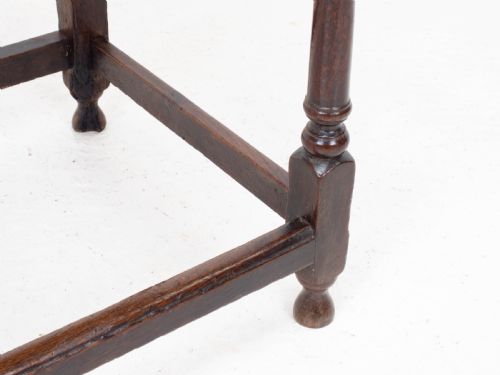 EARLY C18TH GEORGE I OAK COUNTRY SIDE TABLE WITH DRAWER GEORGIAN - ADDITIONAL PHOTO 15